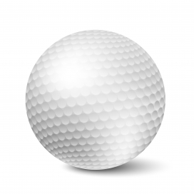 银白色高尔夫球素材