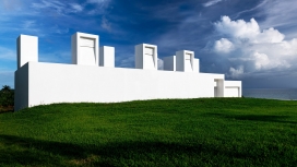 波多黎各沿海白色混凝土住宅的设计