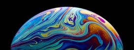 彩色液体地球图片