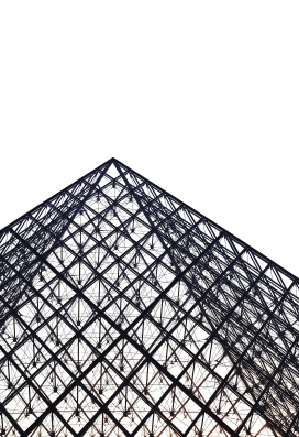 几何图形钢结构建筑图
