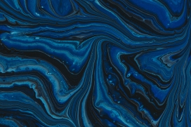 深蓝色的液体花纹纹理图