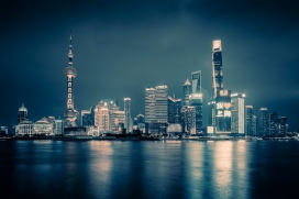上海外滩夜景图