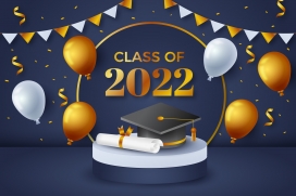 2022秋季毕业潮毕业典礼氢气球素材下载