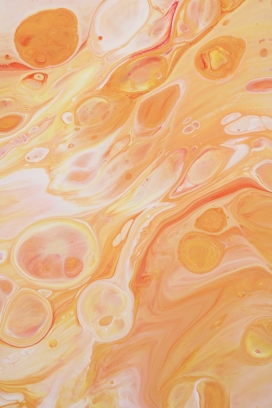 橘黄色液体涟漪花纹图