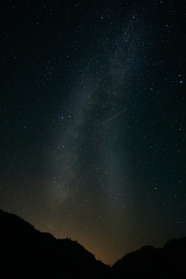 夏季流星雨天空美图