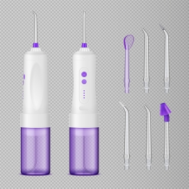 紫色专业洗牙工具产品素材下载