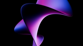 蓝紫色几何渐变抽象图