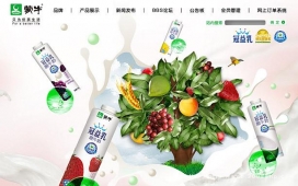 中国上海：徐顺梦蒙牛冠益乳牛奶网站截图