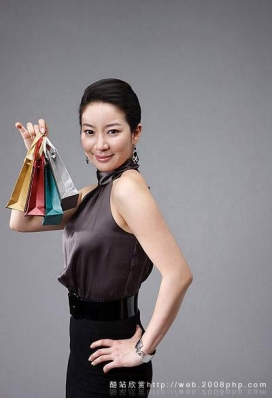 韩国09女性白领时尚购物手提袋包包图片欣赏
