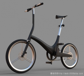 德国极具创意个性的钢构金属轻便小型折叠自行车欣赏