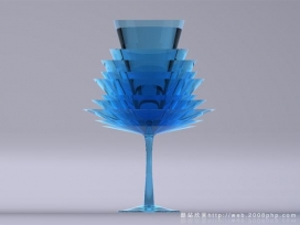 孟买蓝宝石玻璃杯欣赏