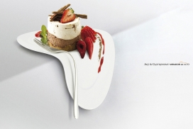 丹麦水果盘冰淇淋拼盘设计欣赏