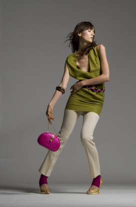 英国Color Blocking美诱时尚商品代言女性模特艺术摄影
