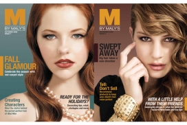 欧美M品牌美容杂志封面设计欣赏与模特展示