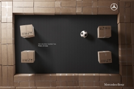 德国Mercedes-Benz梅德赛斯奔驰汽车网球盒平面广告-充足的空间