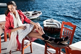 意大利Santorini时尚时装摄影