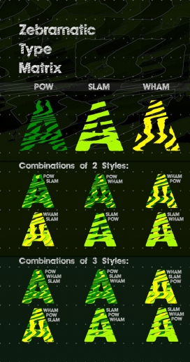 老外Zebramatic Type创意字体设计