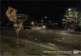澳大利亚TAC酒后驾驶平面广告