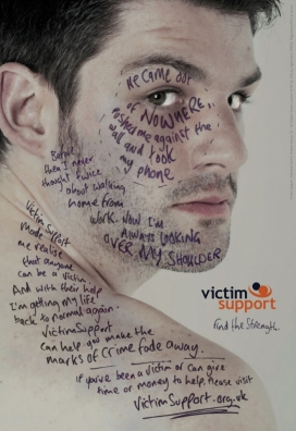 Victim Support被害人援助机构公益平面广告