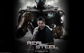 铁甲钢拳Real Steel-美国动作剧情科幻电影海报壁纸