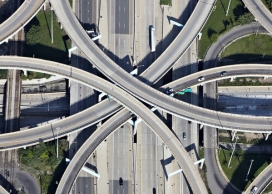 国外Highway Interchanges错综复杂公路立交桥交汇摄影图