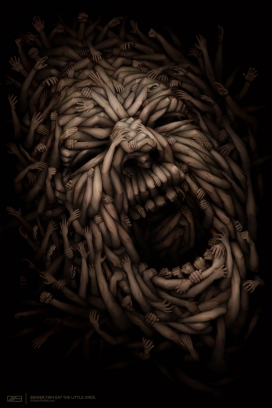 俄罗斯Anton Semenov-疯狂手组合插画