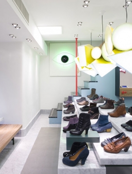 伦敦设计师多希莱维恩-老式的电视鞋品牌露营罗马店