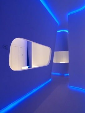 西班牙巴伦西亚室内设计师Rafa Muñoz-发蓝光的空间