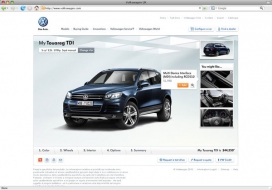 大众Volkswagen Social Configurator汽车网站截图