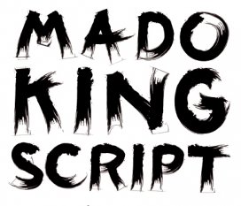 Mado script狂草字母数字设计-阿根廷Coni Dietrich设计师作品