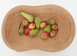 荷兰Erwin Zwiers设计工作室作品-扭碗水果花篮