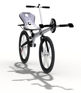 意大利米兰Federico Weber工业设计师-V-bike自行车