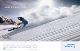 Dolomiti Superski运输物流体育平面广告