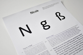 Nicole字体设计
