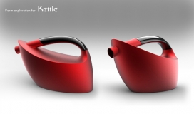 3D热水壶-加拿大Kay Kim工业设计师作品