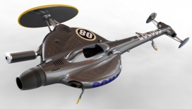 SLED直升飞机外观概念车-纽约Norio Fujikawa设计师作品