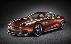 高清晰咖啡色Aston-martin阿斯顿马丁2013极品跑车壁纸