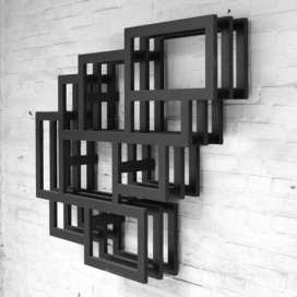 荷兰设计师Gerard de Hoop作品-四四方方壁橱书柜