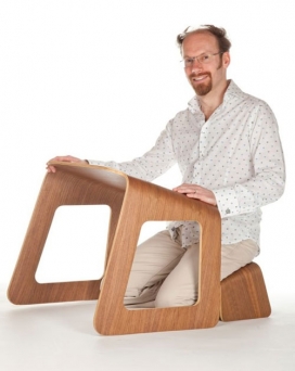 Knelt™跪桌家居设计-Ubiquity工业设计师作品-