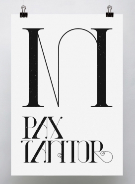 Pax Tantor唱片字体设计-挪威卑尔根Jacob Lysgaard字体设计师作品