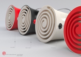 一桶新鲜的空气，落地圆通电风扇设计-意大利米兰ivan Colominas设计师作品