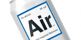 Air-干净元素设计的空气套件，反映简单和清爽的空气质量，水+酒精