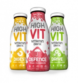 立陶宛HIGH VIT软饮料包装设计-美味的颜色