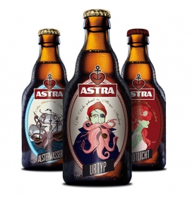 ASTRA插图包装的酒