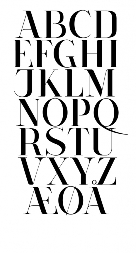 Corydon-Typeface-丹麦哈泽斯莱乌Nicki van Roon作品-英文字体设计
