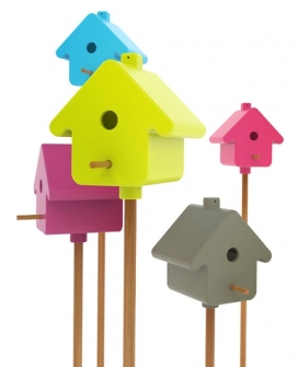 鸟舍鸟窝设计-PICTO禽舍引用三维象形图的一个设计，小鸟完美的栖身之所。