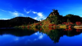 日本群马县户外自然湖风景壁纸