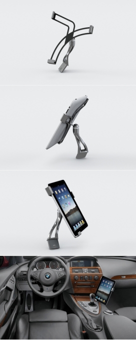 为宝马6系打造的iPad支架-意大利维罗纳Enrico Parise工业设计师作品