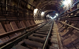 莫斯科煤矿隧道铁路壁纸