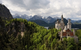 令人惊叹的风景-德国城堡山自然风景